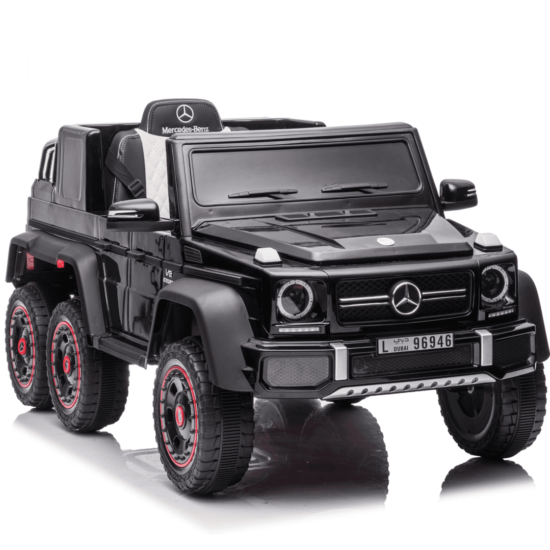 Mercedes G63 6X6 AMG 12V Elektrische Kinderauto Zwart