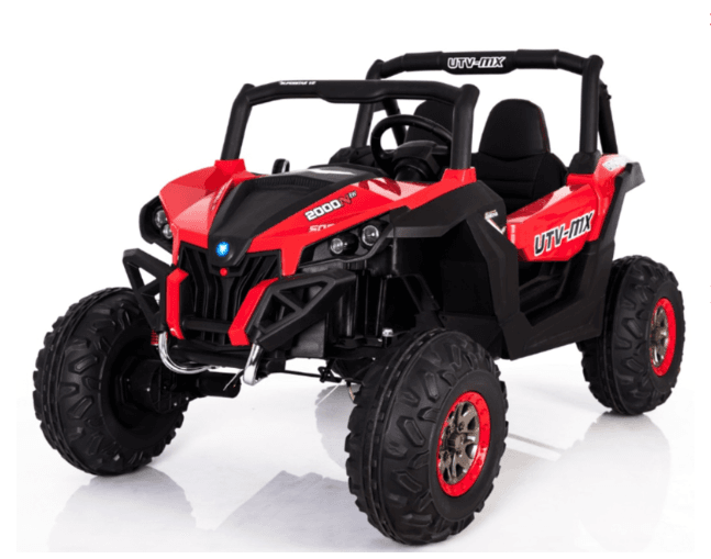 UTV-MX Buggy 12V 2-Persoons Kinderauto Rood