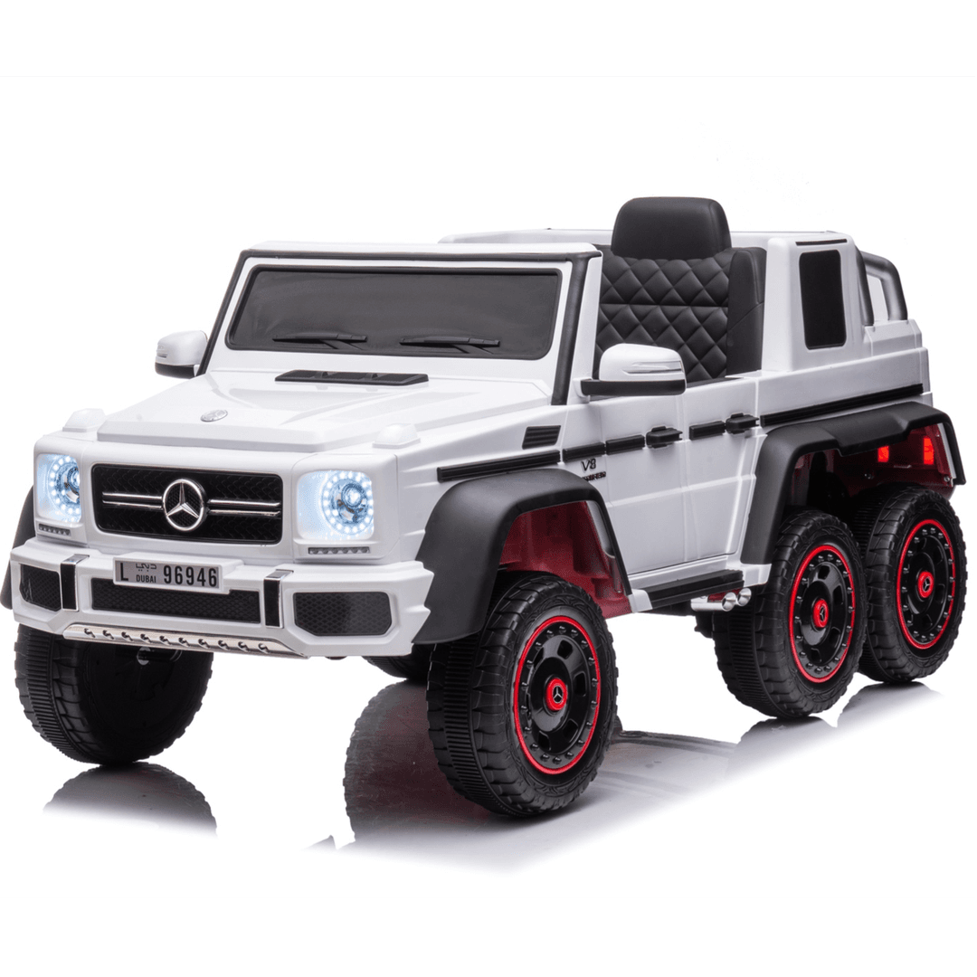 Mercedes G63 6X6 AMG 12V Elektrische Kinderauto Wit