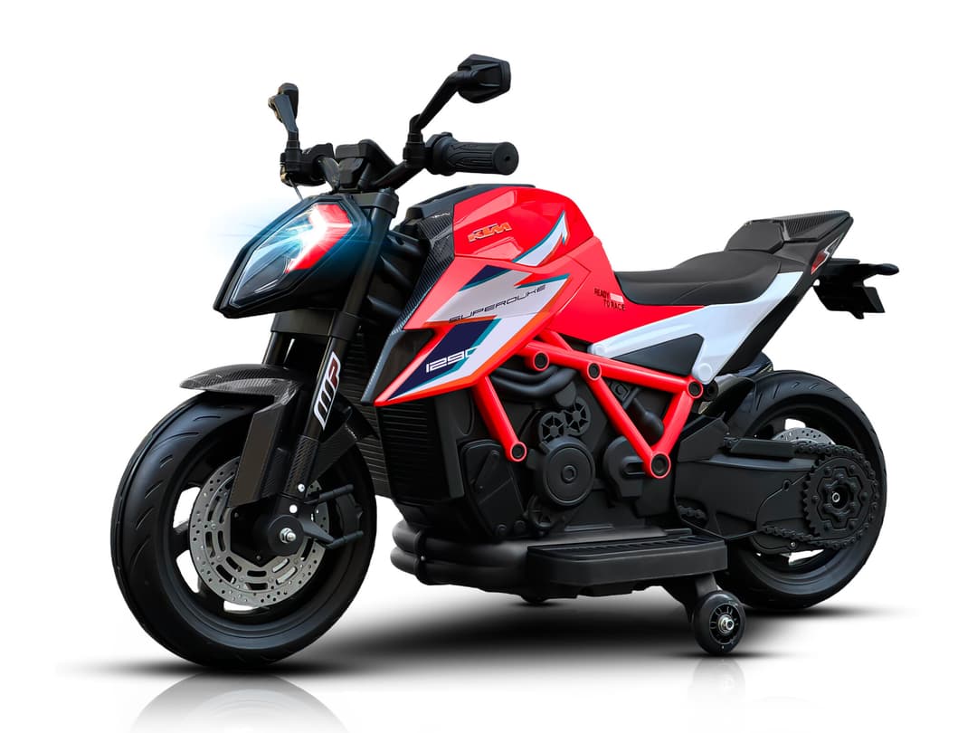 KTM 1290 Superduke kindermotor 12V Rood