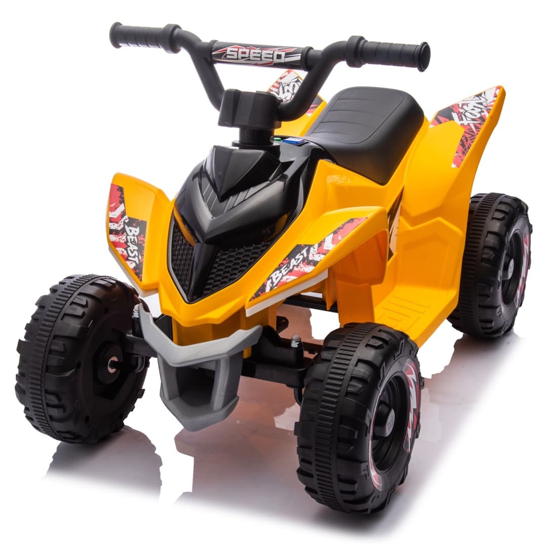 Thunder elektrische kinder quad 6V Geel