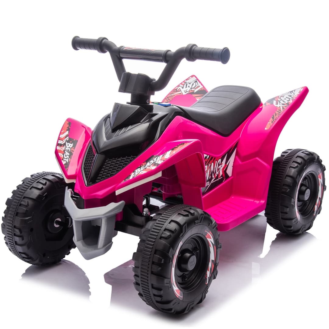 Thunder elektrische kinder quad 6V Roze