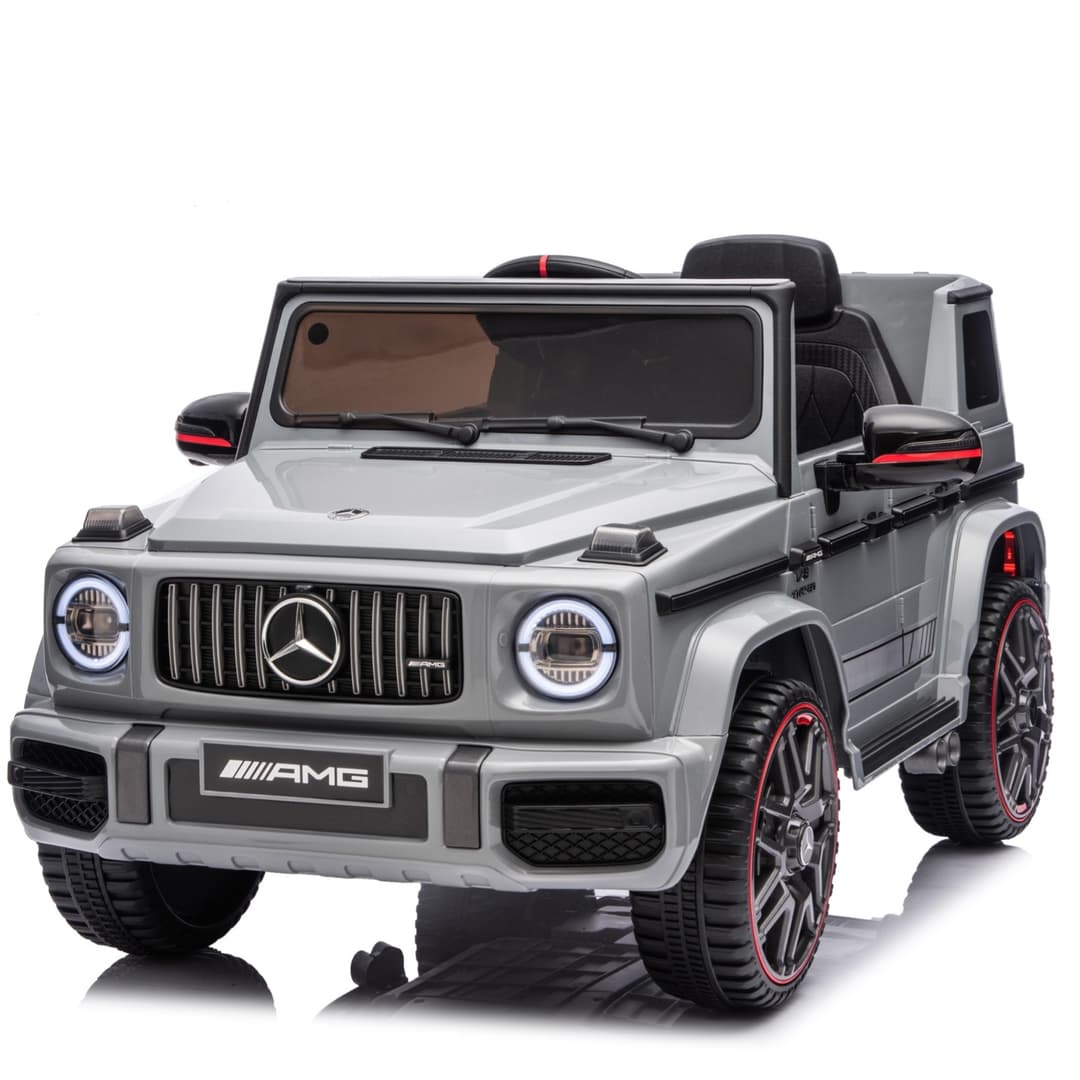 Mercedes G63 AMG Cabrio 12V Kinderauto Grijs