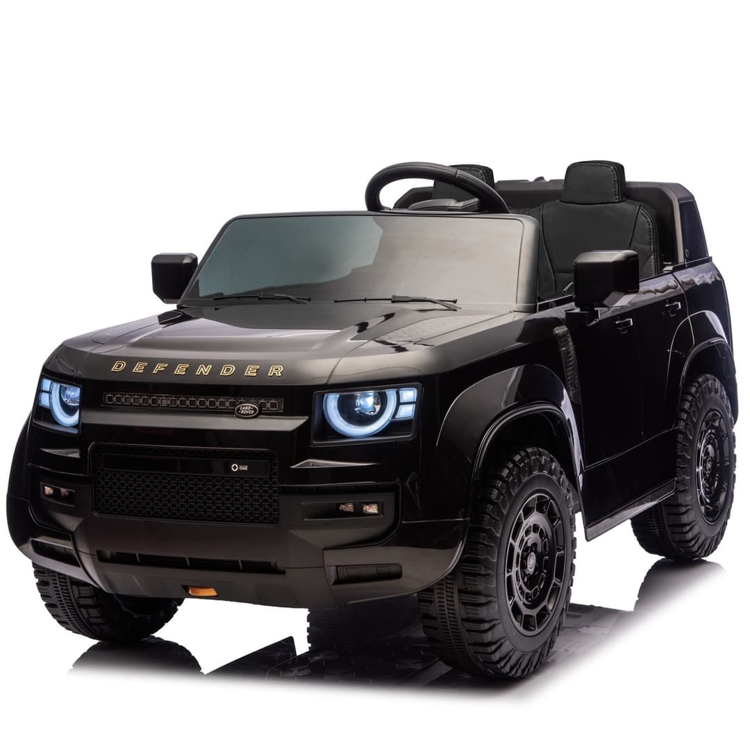Land Rover Defender 24V 2 persoons kinderauto Zwart