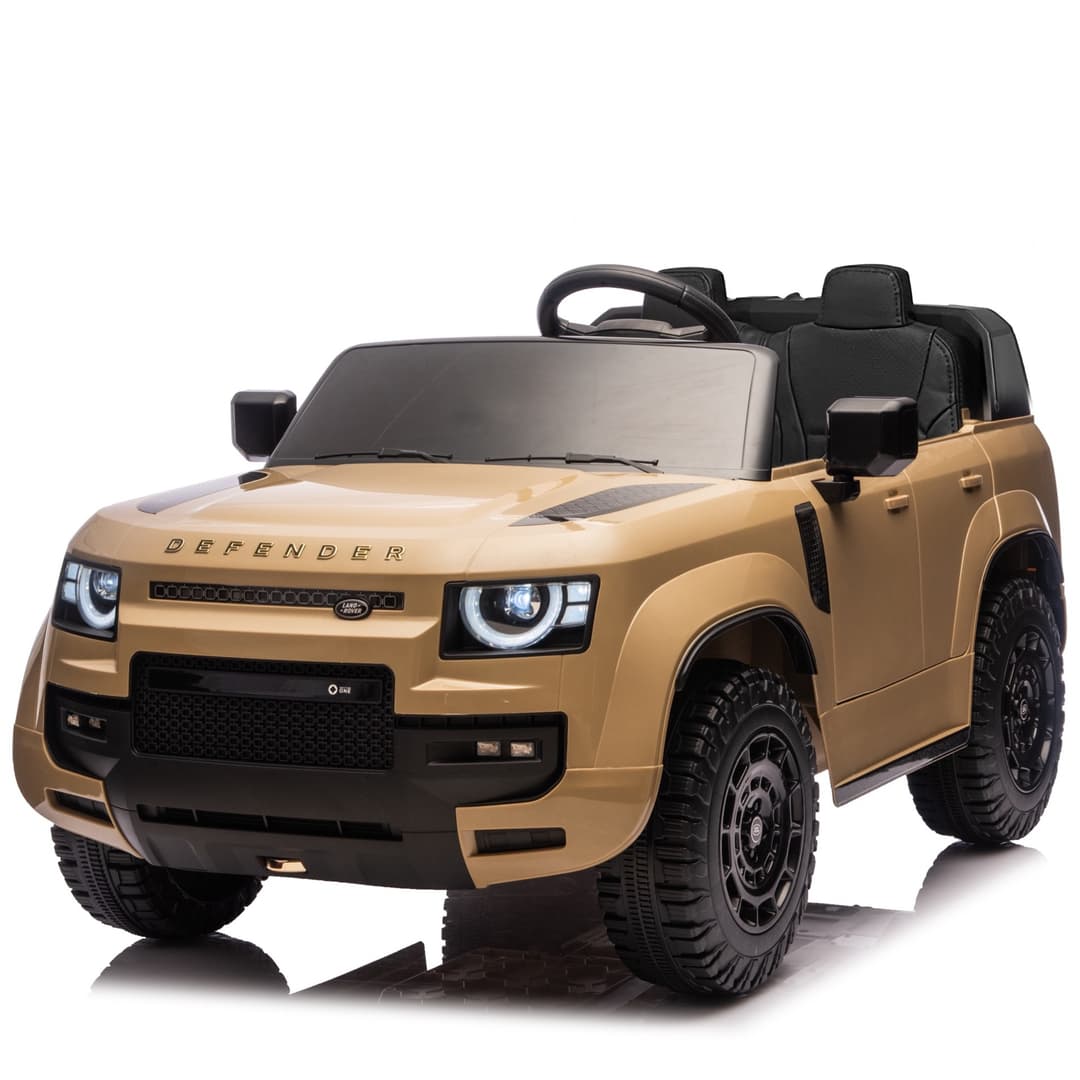 Land Rover Defender 24V 2 persoons kinderauto Champagne